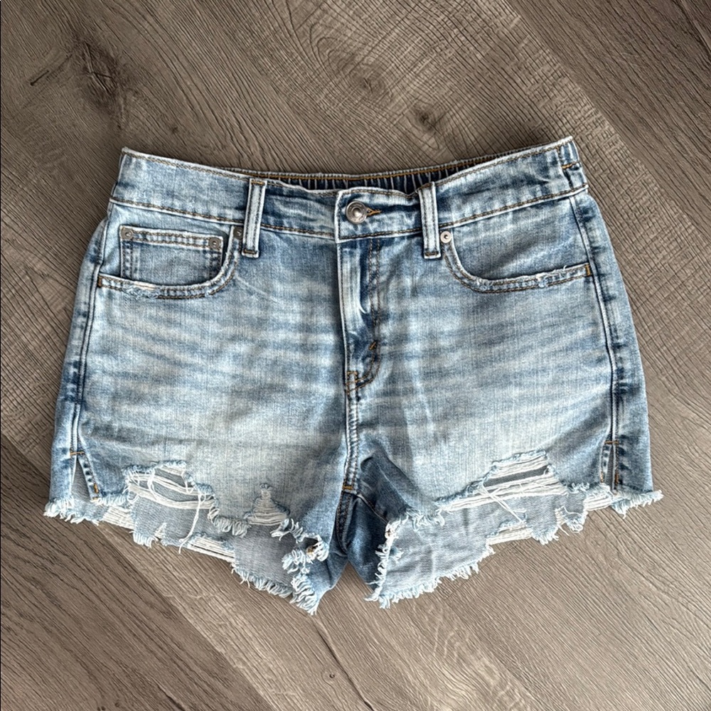 Aerie Denim Distressed Women Shorts